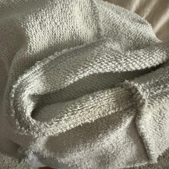 Aerie Light Gray Cozy cropped Zip-Up Hoodie - Picture 4 of 4